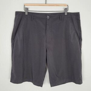 Dixxon Chino Shorts Lightweight Zip Closure Zip Pocket Logo Black Size 36